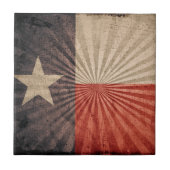 Coole Grunge Texas Flag Fliese (Vorderseite)