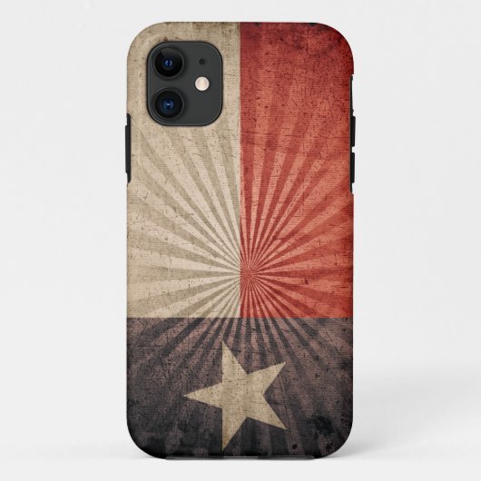 Coole Grunge-Texas-Flagge Case-Mate iPhone Hülle (Rückseite)