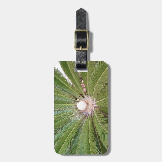 Coole Grünpalme Gepäckanhänger (Vorderseite vertikal)