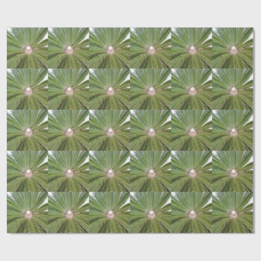Coole Grünpalme Geschenkpapier (Flach)