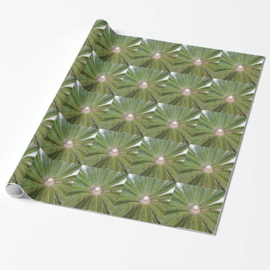Coole Grünpalme Geschenkpapier (Ungerollt)