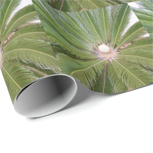 Coole Grünpalme Geschenkpapier (Rolleneckpunkt)
