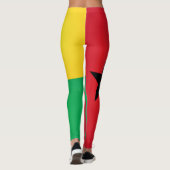 Coole Guinea Bissau Flag Fashion Leggings (Rückseite)