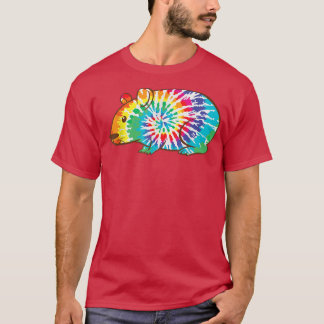 Coole Guinea Schwein Hippie Gefärbte Krawatte Guin T-Shirt