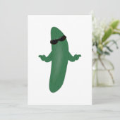 Coole Gurke Einladung (Stehend Vorderseite)