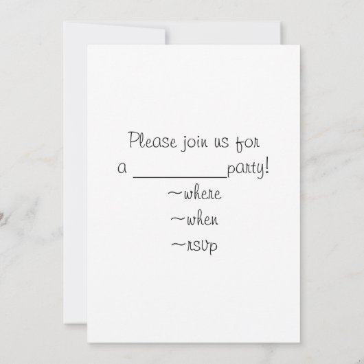 Coole Gurke Einladung (Rückseite)