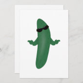Coole Gurke Einladung (Vorne/Hinten)