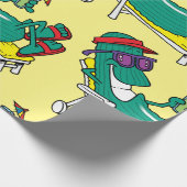 Coole Gurke Geschenkpapier (Ecke)