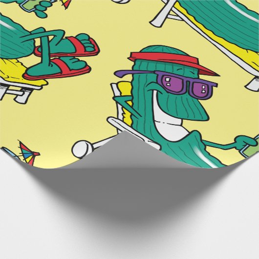 Coole Gurke Geschenkpapier (Ecke)
