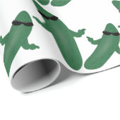 Coole Gurke Geschenkpapier (Rolleneckpunkt)