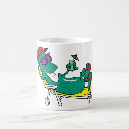 Coole Gurke Kaffeetasse (Mittel)
