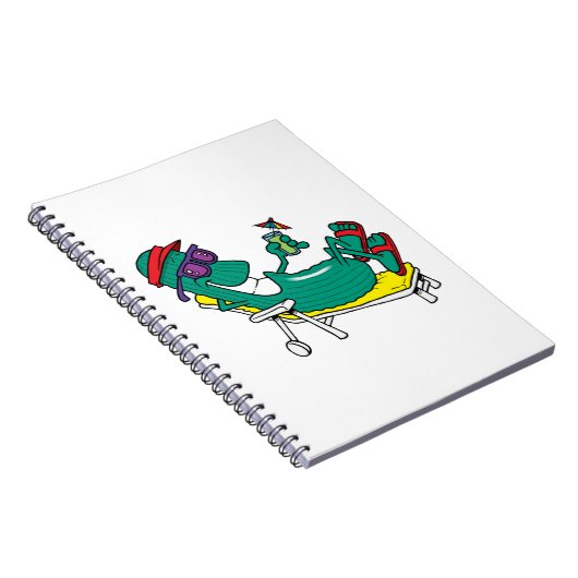 Coole Gurke Notizblock (Rechte Seite)