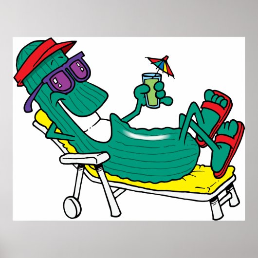 Coole Gurke Poster (Vorne)