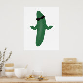 Coole Gurke Poster (Küche)