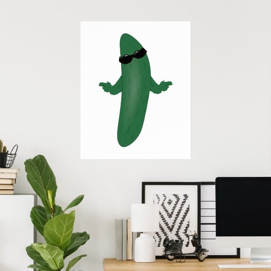 Coole Gurke Poster (Heimbüro)