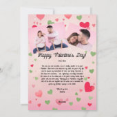 Coole Gurken Liebe Valentinstag Feiertagskarte (Rückseite)