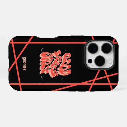 Coole Gute Vibes nur anpassbar iPhone Hülle (Rückseite (Horizontal))