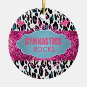 COOLE gymnastische Felsen-Rosa SCHEIN Verzierung Keramik Ornament