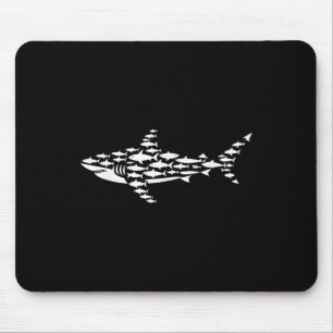 Coole Hai-Kunst für Männer Frauen Kinder Jungen Mä Mousepad