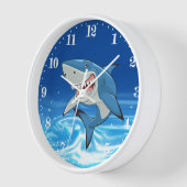 coole Haifische Dekoration Große Uhr (Winkel)