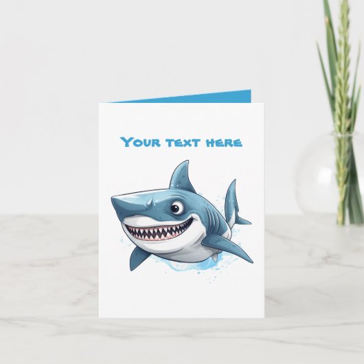 Coole Haifischliebhaber hinzufügen Karte (Vorderseite)
