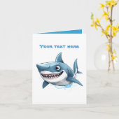 Coole Haifischliebhaber hinzufügen Karte (Gelbe Blume)