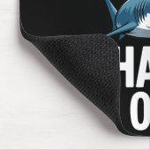 Coole Haikunst für Männer Weiße Hammerhaie Mousepad (Ecke)