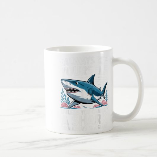 Coole Haineuheit für Männer Frauen Kinder Haifisch Kaffeetasse (Rechts)