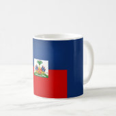Coole Haitianische Flagge Kaffeetasse (VorderseiteRechts)