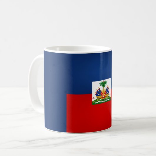 Coole Haitianische Flagge Kaffeetasse (Vorderseite Links)