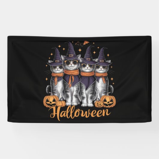 Coole Halloween-Katzen-Geschenke für ihr Töchterge Banner (Horizontal)