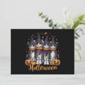 Coole Halloween-Katzen-Geschenke für ihr Töchterge Einladung (Stehend Vorderseite)