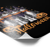 Coole Halloween-Katzen-Geschenke für ihr Töchterge Fotodruck (Ecke)