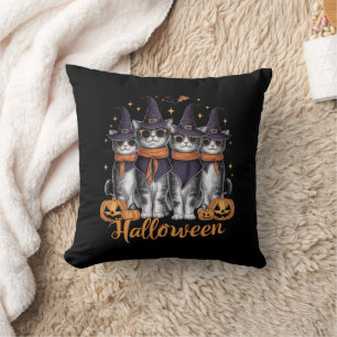 Coole Halloween-Katzen-Geschenke für ihr Töchterge Kissen