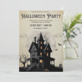 Coole Halloween-Party Einladung (Stehend Vorderseite)