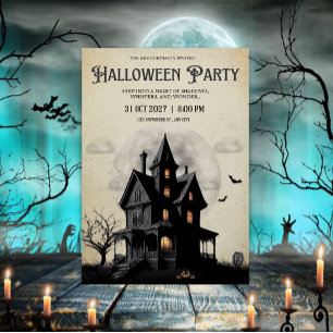 Coole Halloween-Party Einladung