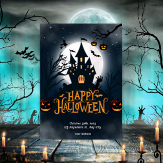 Coole Halloween-Party Einladung