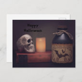 Coole Halloween Postkarte (Vorne/Hinten)