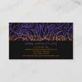 Coole Hand Drawn Doodle Yoga Instructor Visitenkarte (Rückseite)