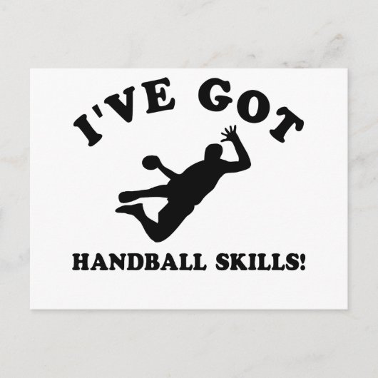COOLE HANDBALL-SKILLS-DESIGNS POSTKARTE (Vorderseite)
