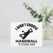 Coole Handballdesigns Postkarte (Stehend Vorderseite)