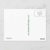 Coole handgezeichnete ARMADILLO - Tierfreund - Grü Postkarte (Rückseite)