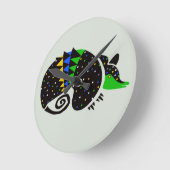 Coole handgezeichnete ARMADILLO - Wildtiere - Natu Runde Wanduhr (Winkel)