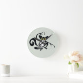 Coole handgezeichnete AYE-AYE - Wildtiere - Primat Runde Wanduhr (Zuhause)