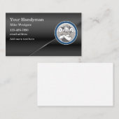 Coole Handyman Moderne Retro-Visitenkarten Visitenkarte (Vorne/Hinten)