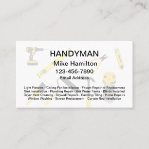 Coole Handyman-Visitenkarten Visitenkarte