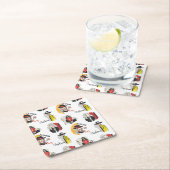 Coole Handzeichnungen für Frauenmode Rechteckiger Pappuntersetzer (Vor Ort)