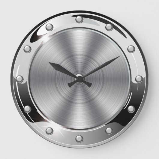 Coole Hängematte Große Wanduhr (Vorderseite)