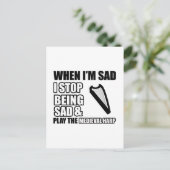 Coole Harfendesigns Postkarte (Stehend Vorderseite)