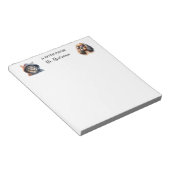 Coole Haustiere Personalisiert Veterinär-Notepad Notizblock (angewinkelt)